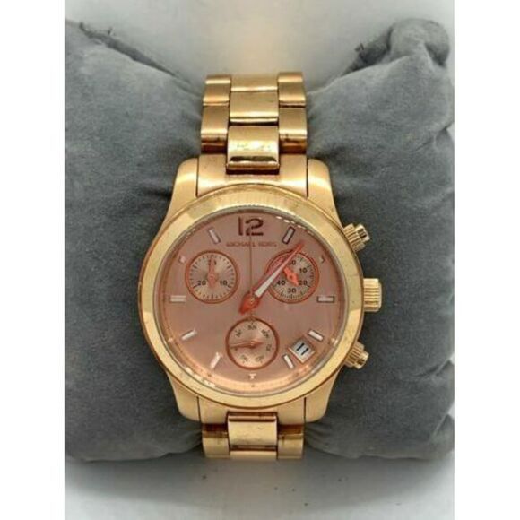 Michael Kors MK5430 Women's Watch Chronograph Rose Gold Stainless Steel D228 - Picture 2 of 9